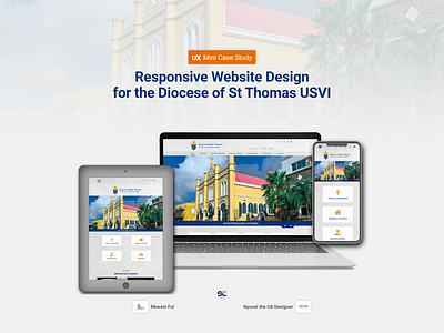 Responsive Catholic Diocese Website Design branding case study design graphic design interaction design presentation prototype responsive design ui ux web design