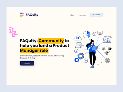 Hero Section for FAQulty UX UI design design design hero design hero section first section hero section landing page design landing page ui ux saas design website saas landing page saas website ui ui design ui landing page ui ux ux design ux ui web design website design