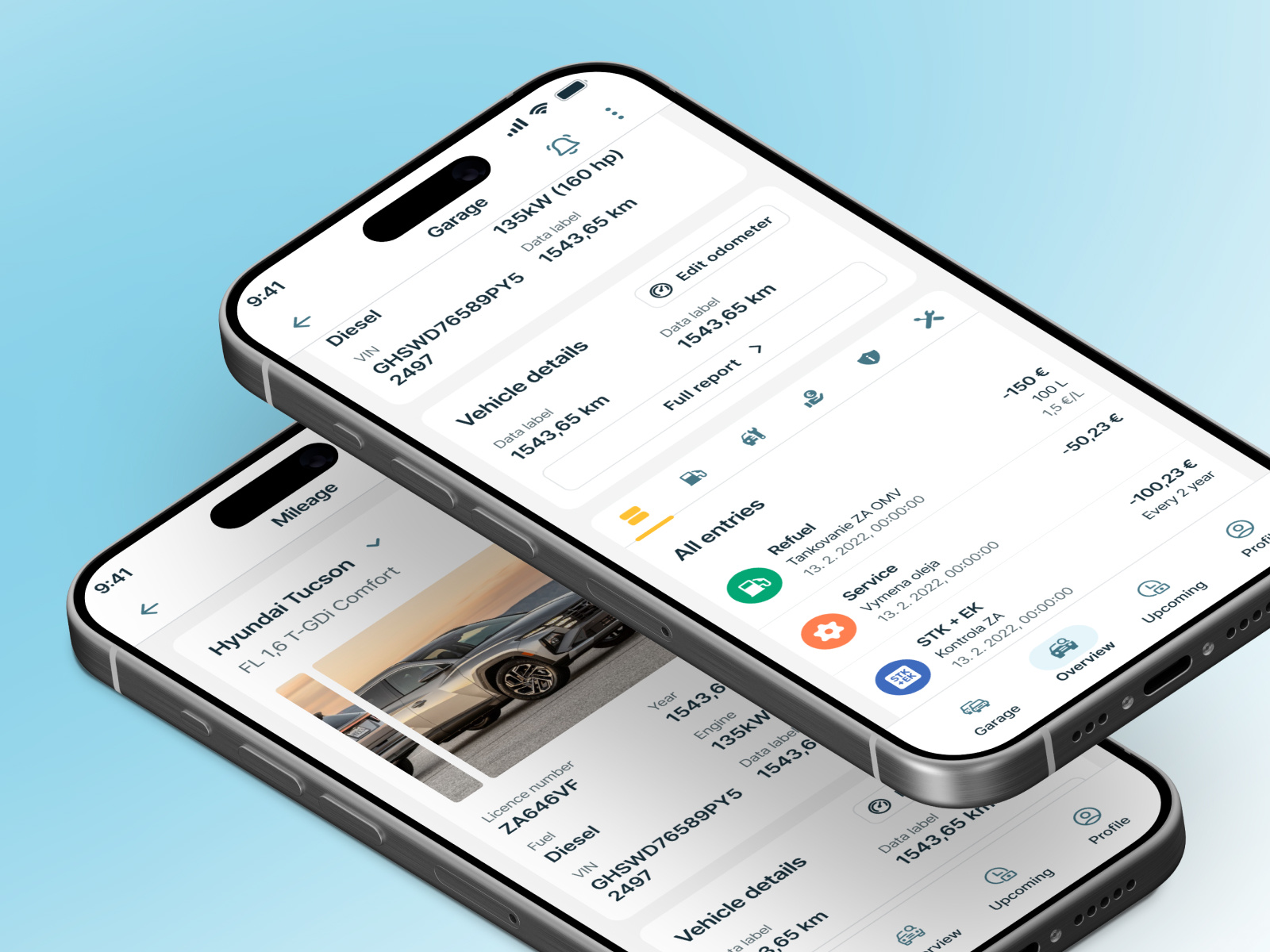 Vehicle Fleet Management App - Home & Vehicle detail dark mode design design system fleet fleet management management mobile app product saas ui ux vehicle
