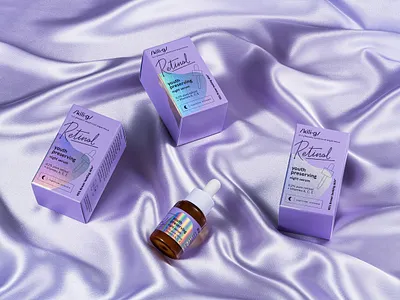 KILIG retinol daily cosmetics branding graphic design packaging vector