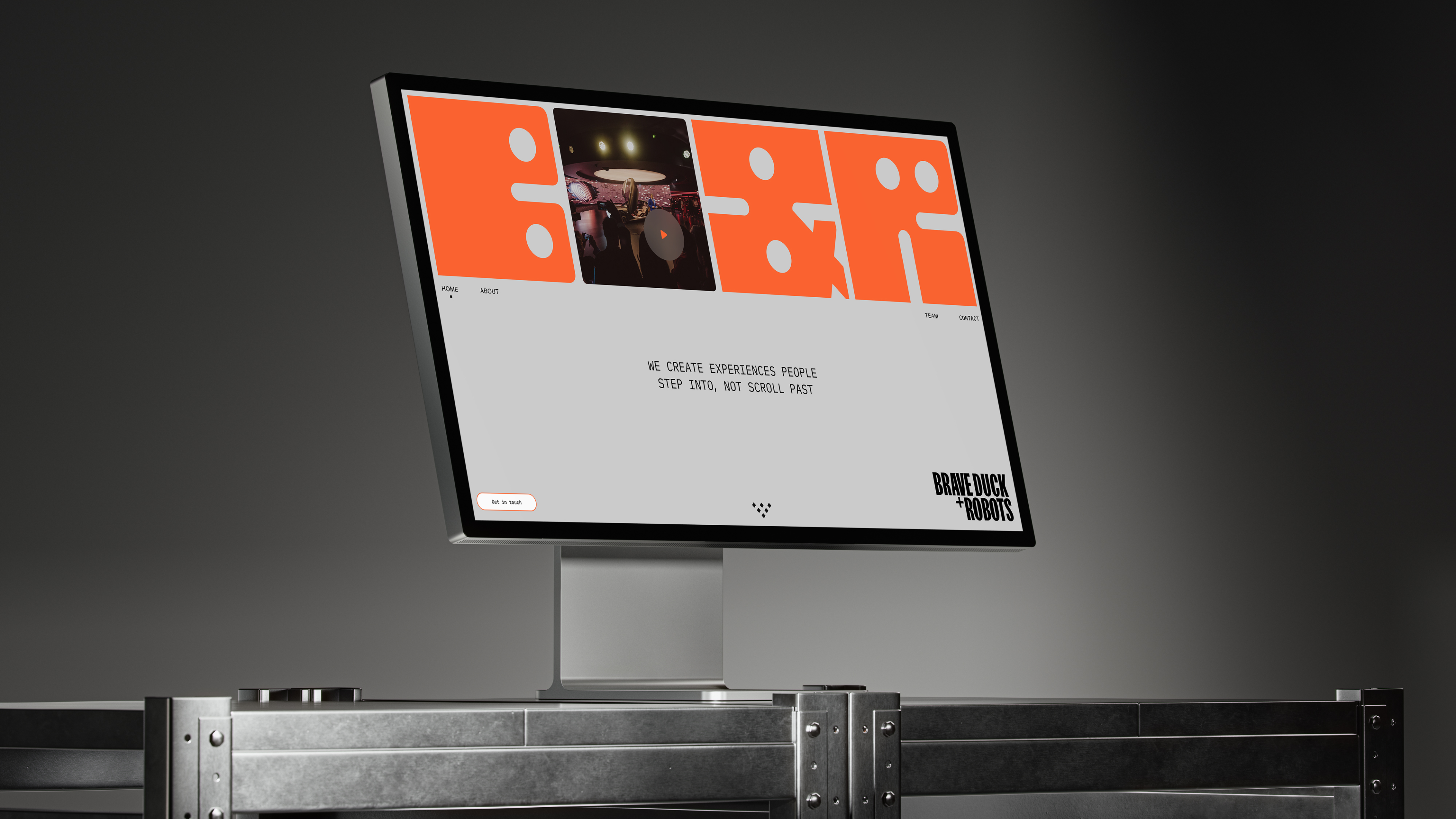 Brave Duck + Robots Rebranding ai branding immersive studio interactive design logo logo designer logomark typography
