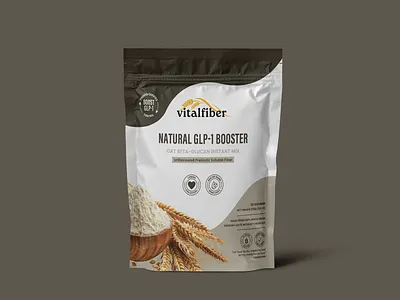 Natural GLP-1 Booster box design box packaging harisdesigners label design packaging design pouch design pouch packaging standup pouch
