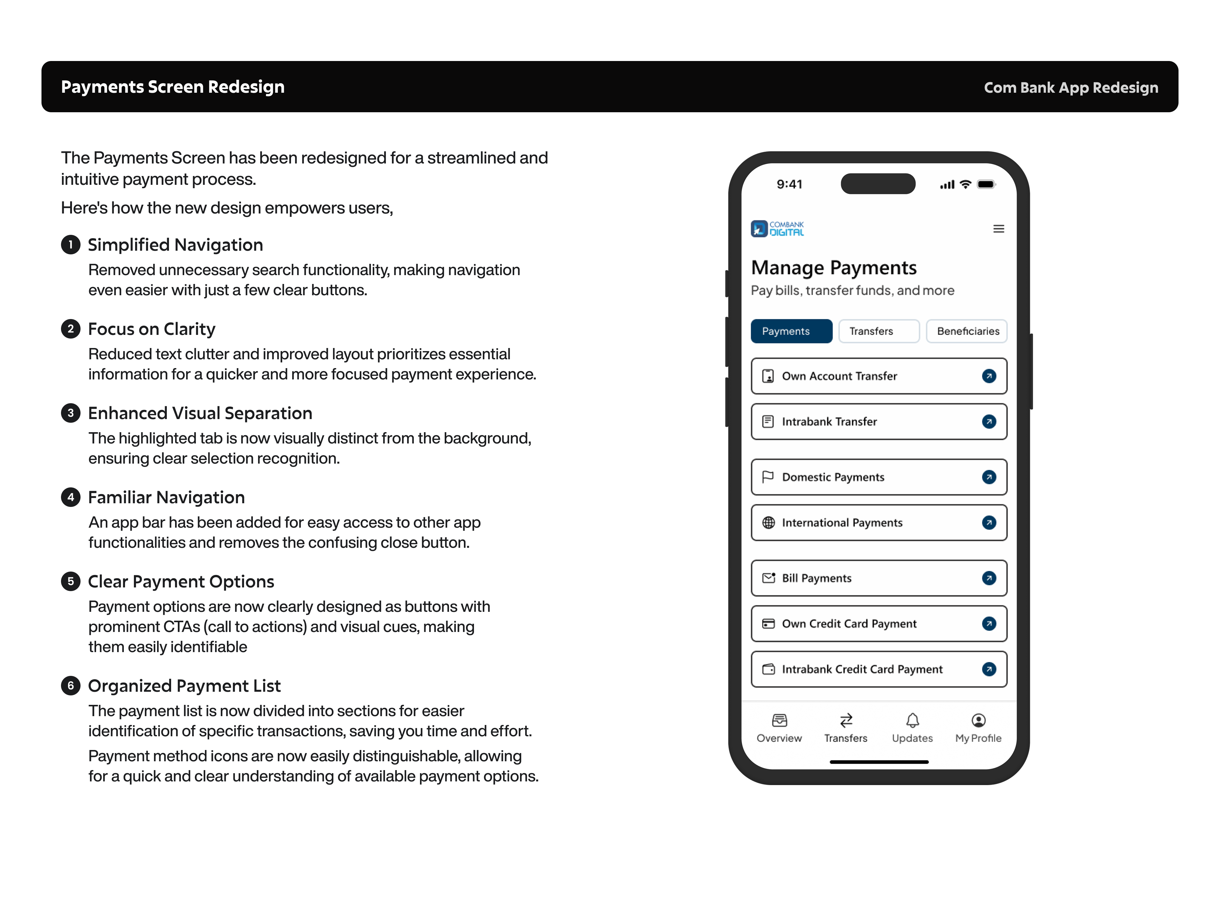 Example of UX Audit & High Impact Redesign