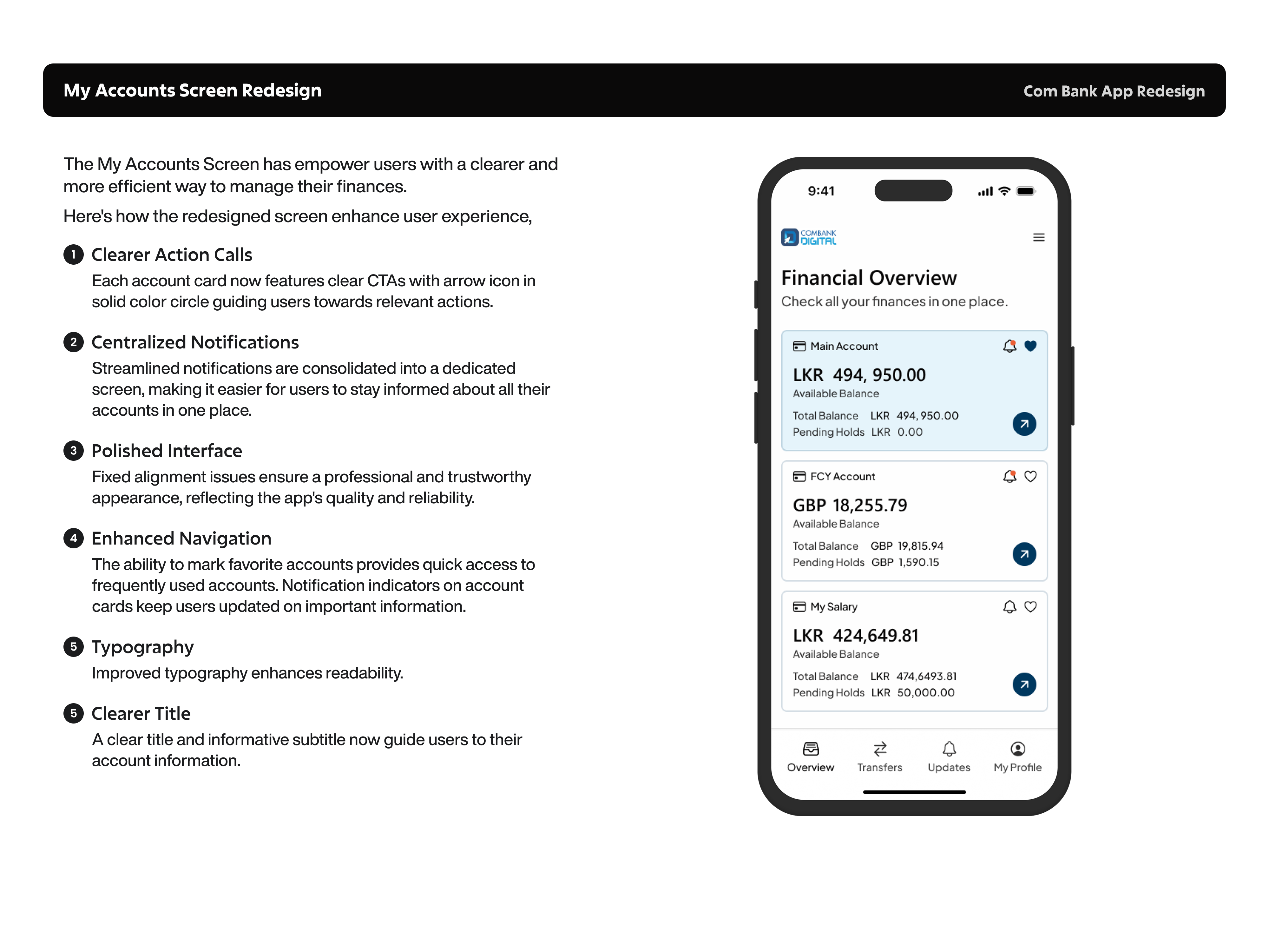 Example of UX Audit & High Impact Redesign