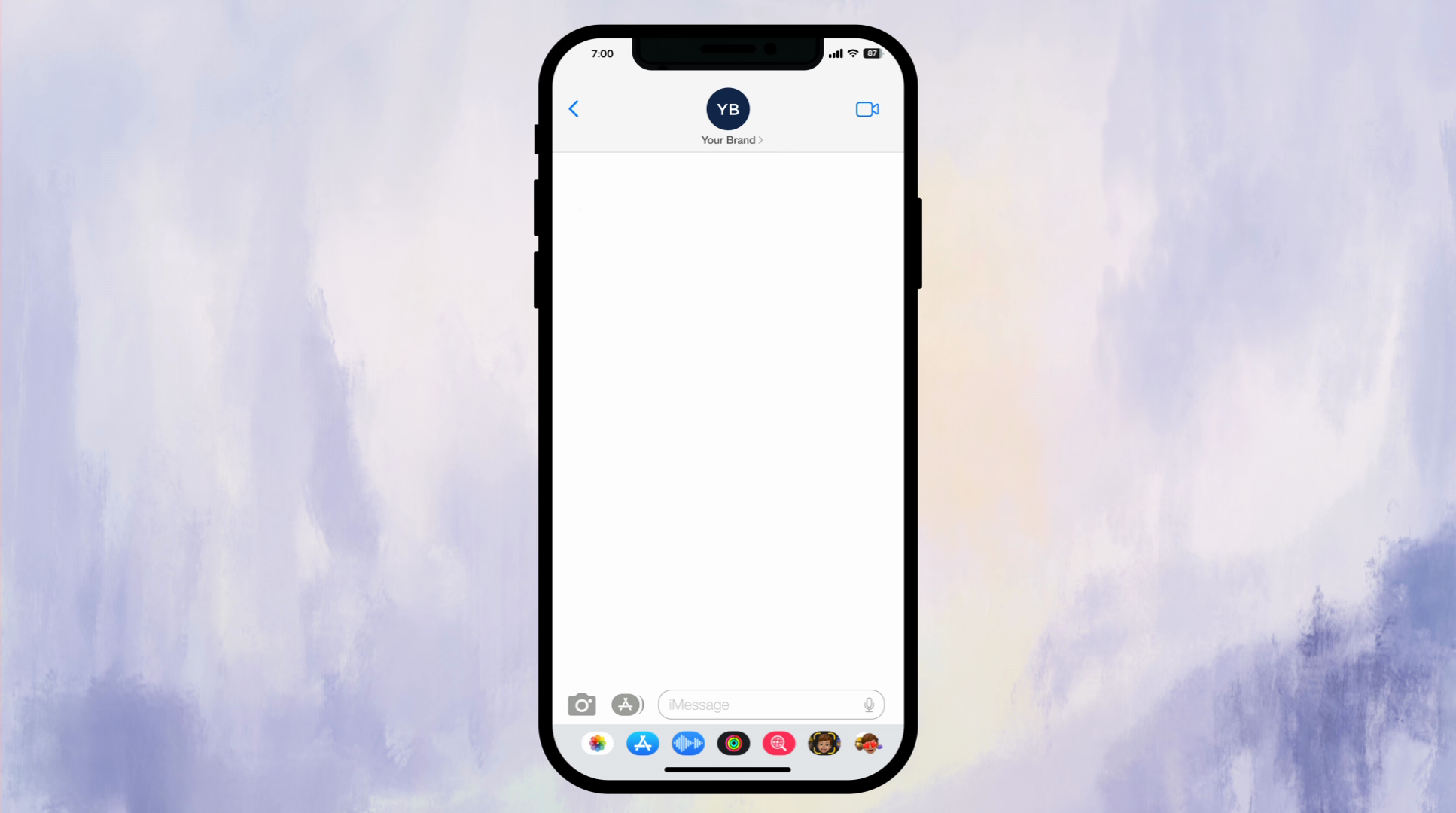 Example of Custom I Message Chat Animation