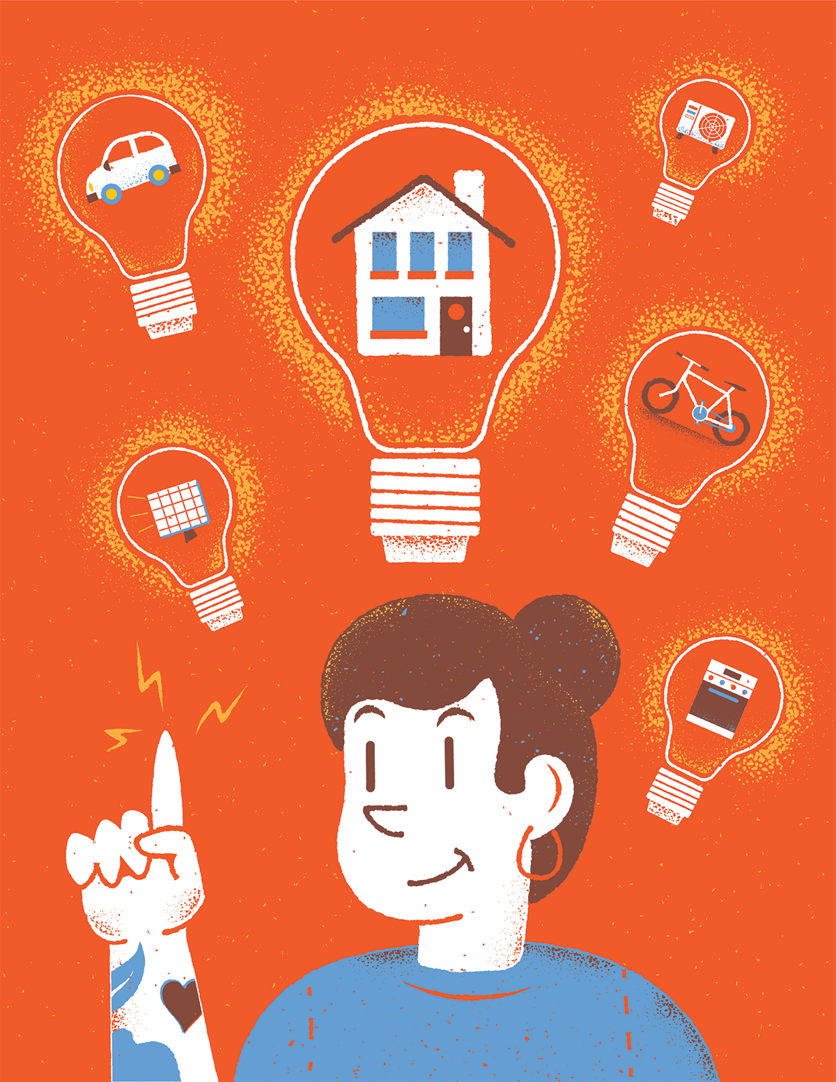 GRID editorial illustration by James Olstein adobe illustrator conceptual conceptual illustrator editorial editorial illustration illustration james olstein james olstein illustration jamesolstein.com philadelphia sustainability texture vector
