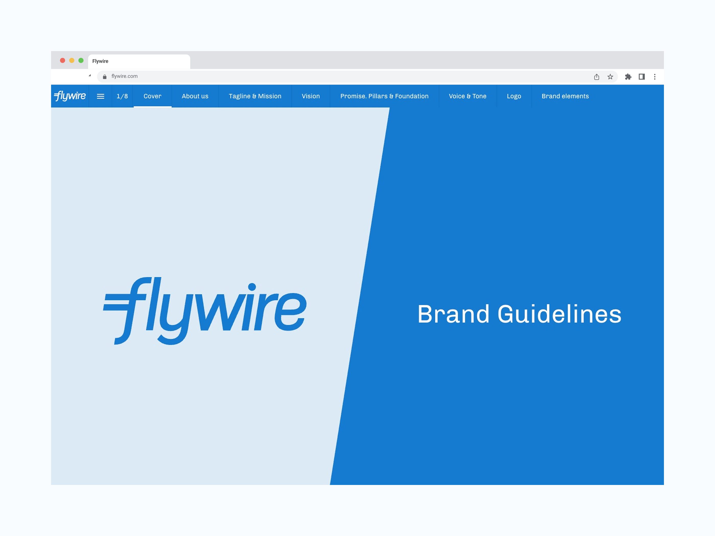[Flywire] Brand guidelines brand identity branding design digital design guidelines logo microsite online