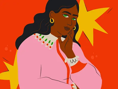 Woman in pink adobe illustrator deck editorial editorial illustration fashion illustration fashion week female female character illustration illustrator pink illustration pitch deck