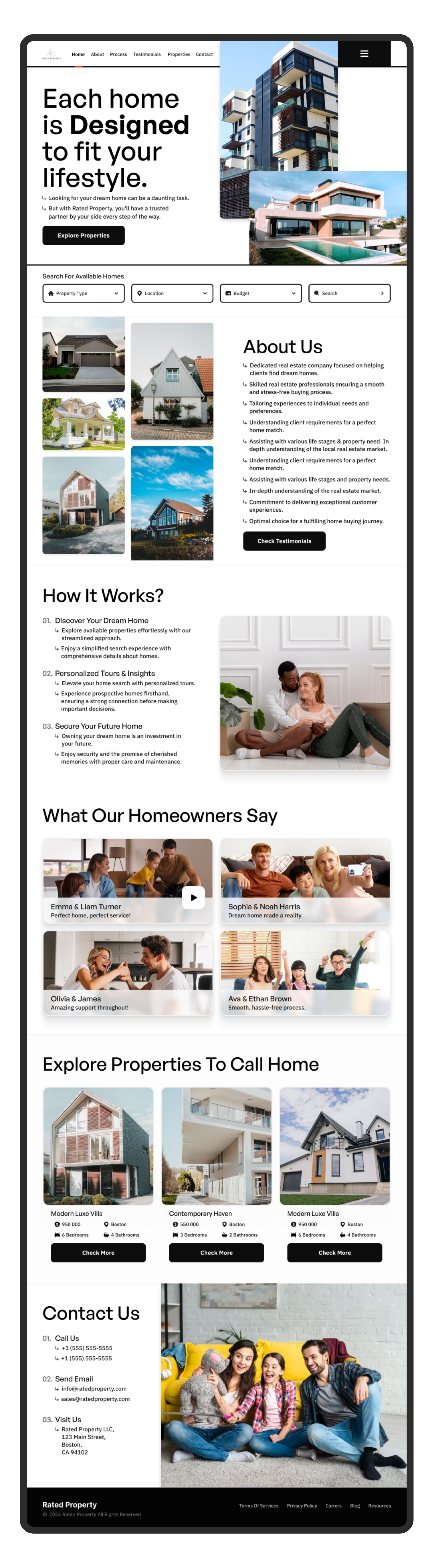 Example of Conversion Focused Landing Page Design