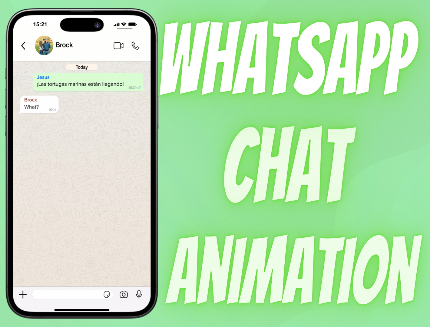 Custom Phone WhatsApp Chat Animation after effects animation chat message motion design motion graphics phone text whatsapp