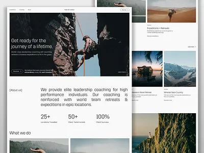 Point of Contact Expeditions & Retreats + Leadership Coaching adventure branding coaching cool epic expedition fancy fun graphic design grow landing luxury nice page quality retreat travel trip visual identity website
