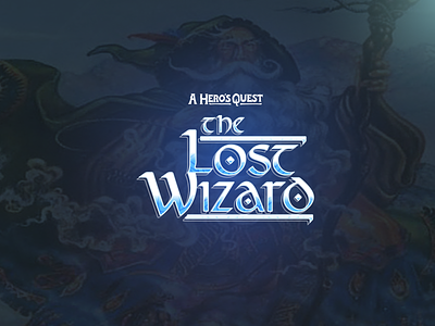 Retro Fantasy Game Logo - The Lost Wizard branding design dragons dungeons game hero illustration logo magic quest wizard