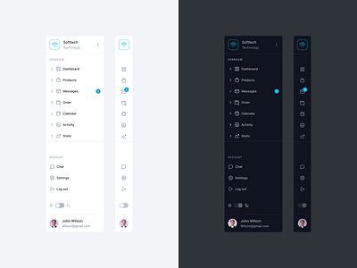 Dark mode sidebar navigation dark mode darkmode dashboard design design system minimal nav bar nav menu navigation saas sergushkin sidebar sidemenu sidenav ui ux web website