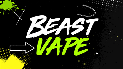 Intro Animation "Beast Vape" 2d animation after effects branding design logo logoanimation motion design motion graphics