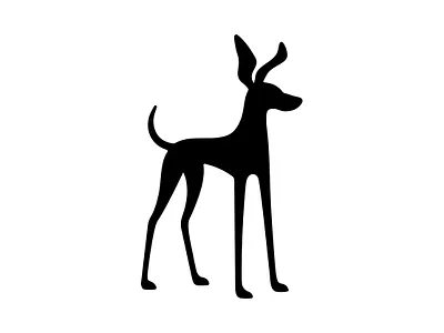 Unused Dog Icon animal black dog icon logo logo design logo icon vector