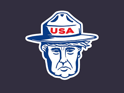 Smokey the Trump, USA Illustration design graphic design illustration politics smokey trump vector