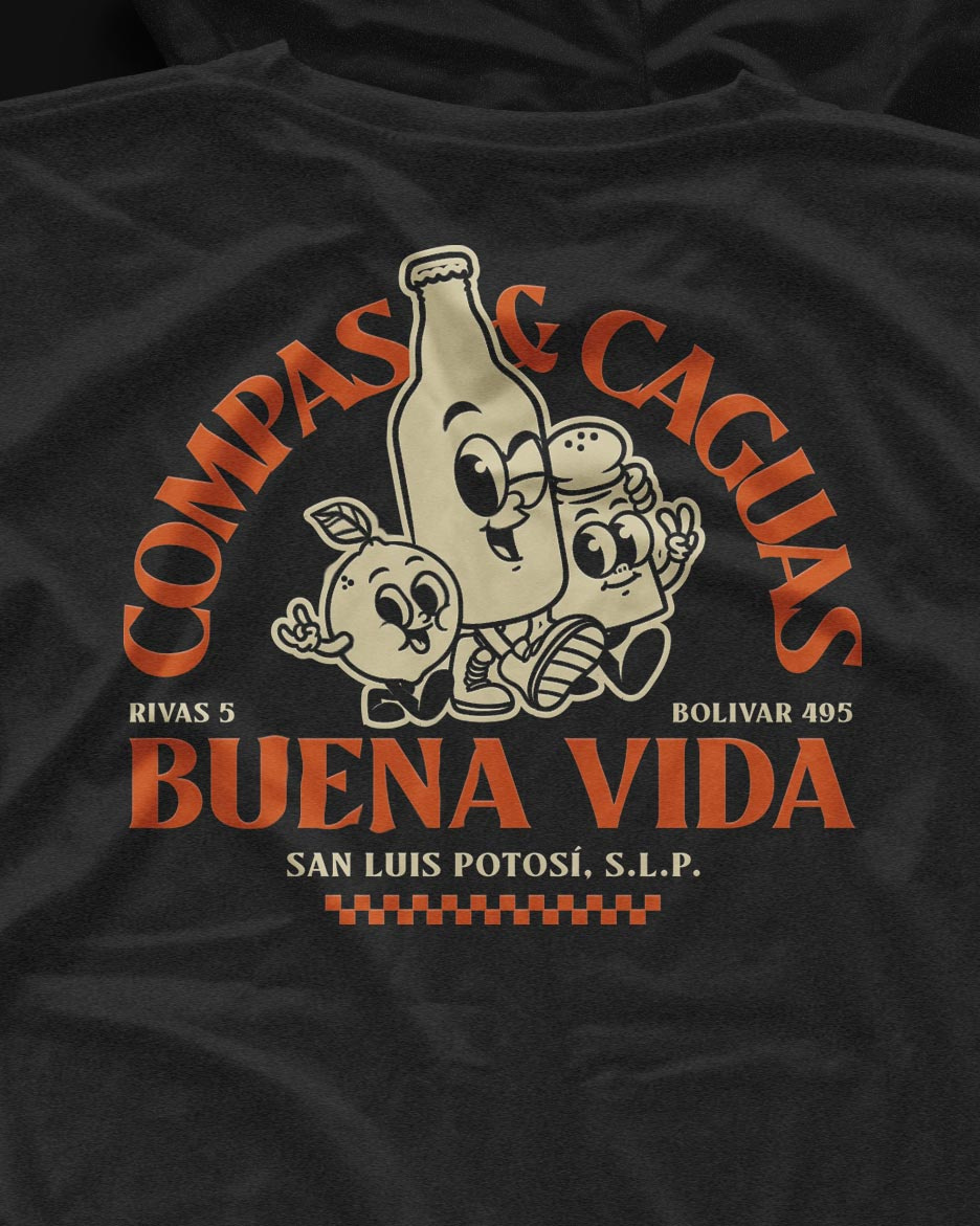Buena Vida T-Shirt beer branding character design mexican shirt design t shirt