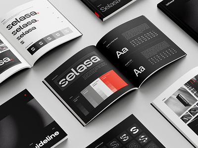 Selasa - Brand Book 🌑 black design brand book branding daily design logo mockup selasa agency ui ui design uiux ux vector