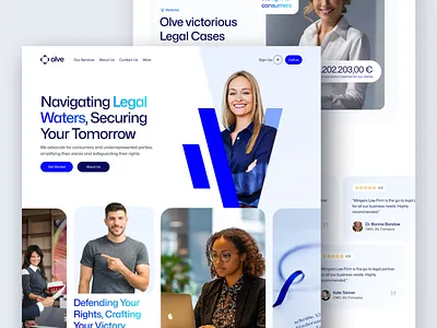 Olve Legal Website - Modern UI/UX for Law Firms product ui ux web website
