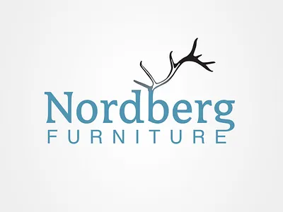 Nordberg Antler Furniture Logo Design antler branding creative design furniture graphic design identity logo logo design outdoors vector