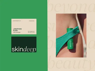 Skindeep 3d bodycare brand identity branding business card care cosmetics haircare label logo makeup minimal natural packaging skincare ui wellness