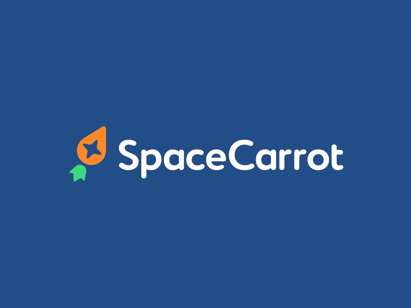 SpaceCarrot branding carrot flame friendly fun identity launch logo software space star startup symbol tech technology vegetable