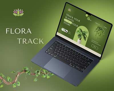 FloraTrack design figma flora graphic design green mobile ui ux
