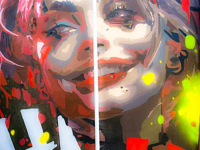 Χαμόγελο - Smile athens photography illustration photoshop street art urban art wall design αθήνα σχέδιο τοιχογραφία φωτογραφία