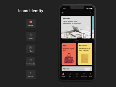 FREITAG App Interface app mobile ui