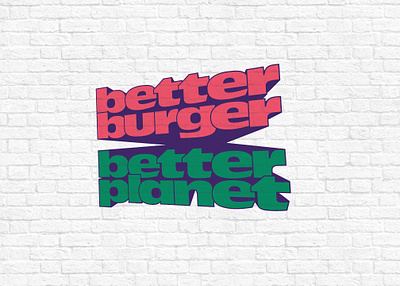 Burger Text branding graphic design typography vector