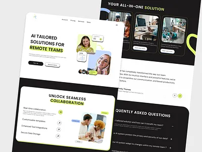 SaaS website design branding design figma friendly illustration minimal modern responsive saas ui ux webdesign webflow website