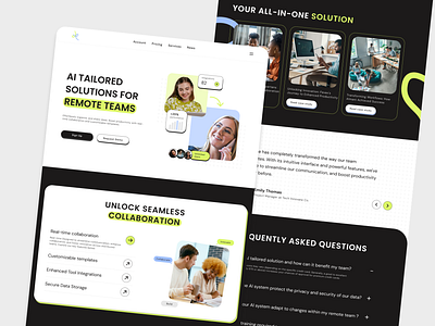 SaaS website design branding design figma friendly illustration minimal modern responsive saas ui ux webdesign webflow website