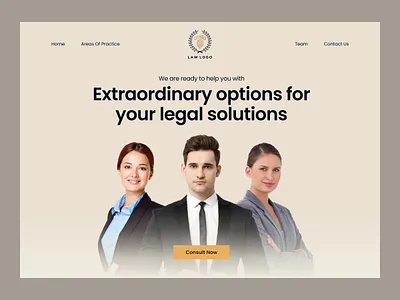 Hero Image Landing Page For Legal Law Consultant attorney consultant design hero image landing page law lawyer legal rights ui user interface ux web design website