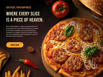 Pizzz - Website UI Design 3d animation app branding foodies freebie graphic design home delivery home page hungarian illustration landingpage pizza pizza box pizza store pizzalandingpage tasty tomato ui uiux