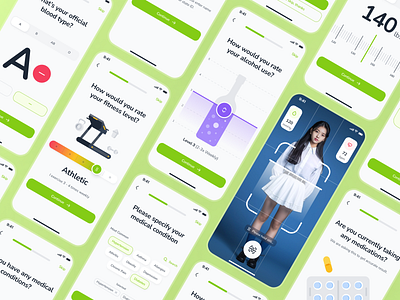 osler v2: AI Telehealth & Telemedicine App | User Assessment UI ai telehealth app assessment ui clean digital health ui epharmacy app green health assessment health onboarding health onboarding ui medication tracker app minimal modern onboarding ui pharmacy app smart health app soft telehealth ui kit telemedicine ui kit virtual health app virtual healthcare app