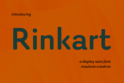 Rinkart Sans Display Font animation branding design font fonts graphic design illustration logo nostalgic