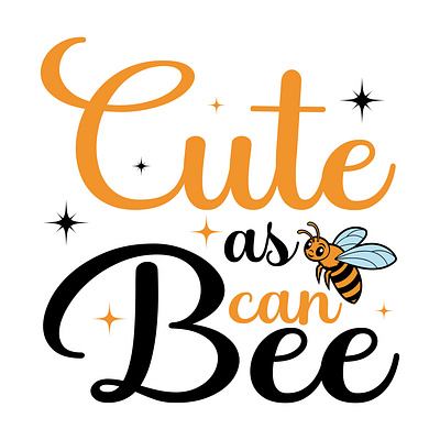 cute as can bee bee design