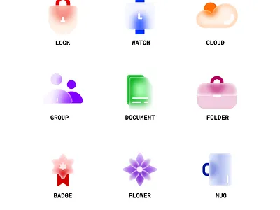 Minimalist Glossy Icon Set - Black & White Edition figma figma logo glossy icon logo logo glossy logodesign minimal