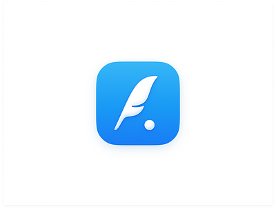 Typefully Branding app brand branding feather gradient identity logo mark symbol twitter type write