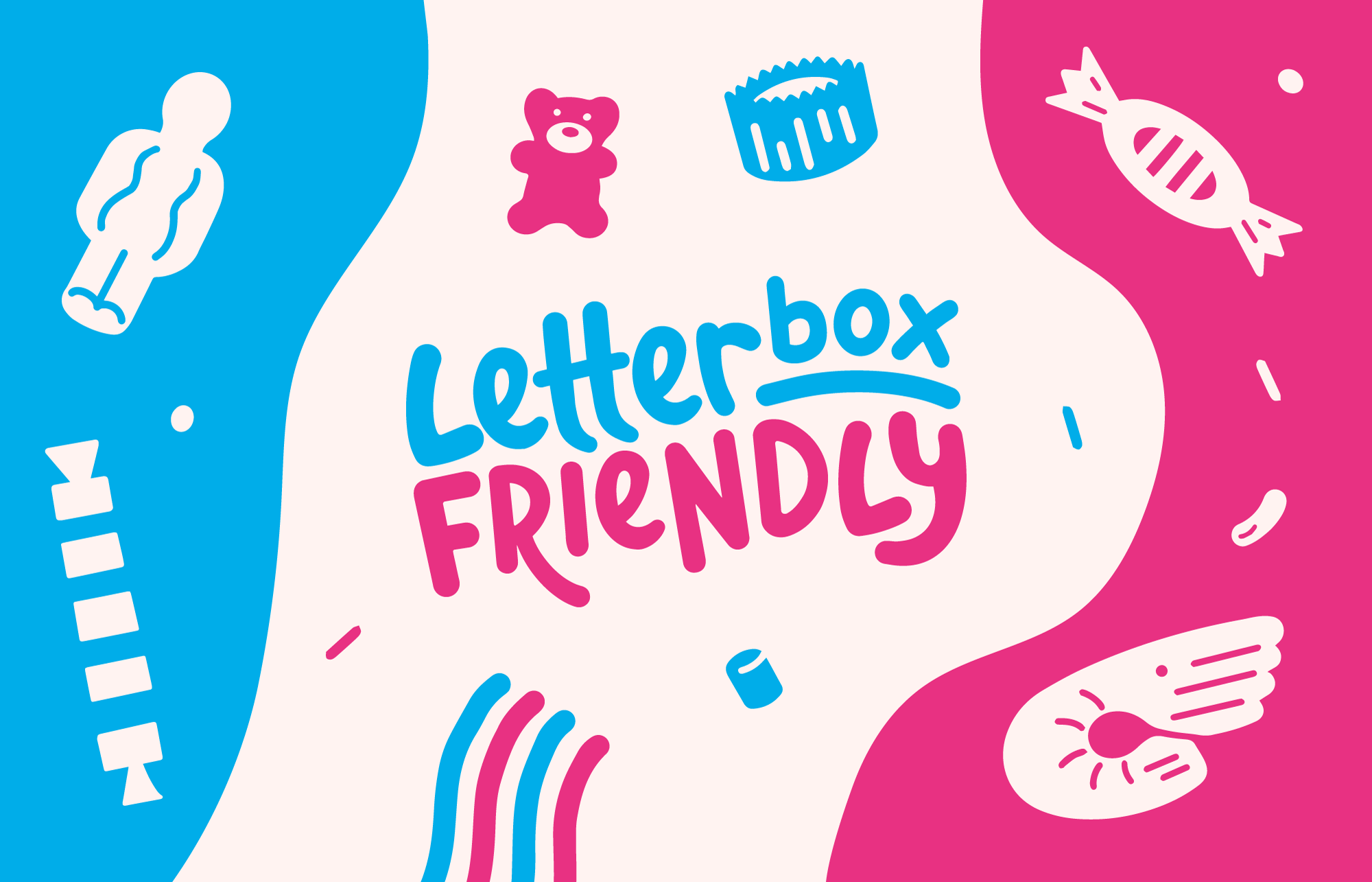 Letterbox Friendly - Brand Design branding chocolate confectionery graphic design illustration logo newcastle upon tyne rebrand retro sweets whitley bay