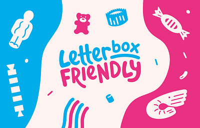 Letterbox Friendly - Brand Design branding chocolate confectionery graphic design illustration logo newcastle upon tyne rebrand retro sweets whitley bay