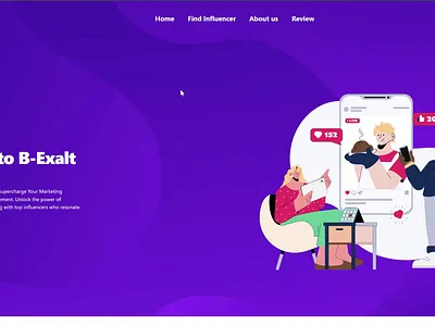 Home Page Design animation ui