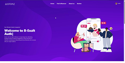 Home Page Design animation ui