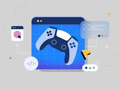 Blog Illustration: Indus App Store app app store blog illustration blogs finance fintech gameboy graphic design illustration india indian tech ui web