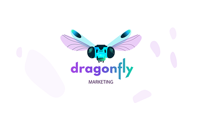 Dragonfly Marketing - Logo Design adobe illustrator logo brand identity branding dragonfly dragonfly logo graphic design illustration insect logo logo logo design marketing agency logo
