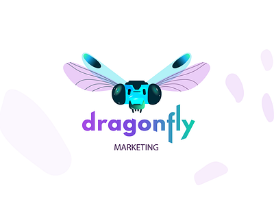 Dragonfly Marketing - Logo Design adobe illustrator logo brand identity branding dragonfly dragonfly logo graphic design illustration insect logo logo logo design marketing agency logo