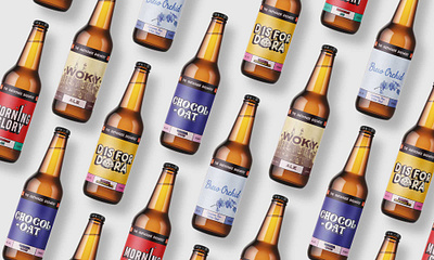 The Outhouse Brewery - Beer label design beer design beer label branding brewery brewery brand graphic design hospitality design keg badge newcastle upon tyne typography wokingham