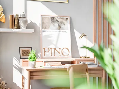 Estudio Pino Branding ® brand branding clean design graphic design interior interior design logo pastel pine pinecone soft tree