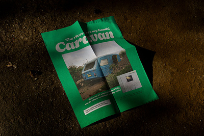 Caravan Print advert advertising artwork branding caravan cd design green icon illustration liverpool logo lp music poster print ui vinyl wales welsh