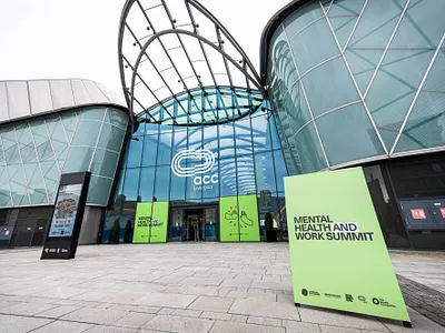 Mental Health and Work Summit branding business city council design entrepreneur event festival graphic design icon illustration liverpool logo mental health music poster print start up ui work